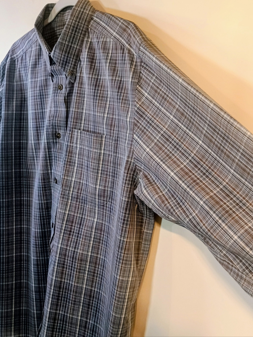 Y2k Eddie Bauer Long-Sleeve Button-Down Shirt Mens Size L - Picture 3 of 6